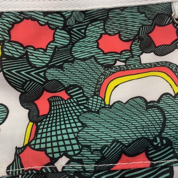 Joe Boxer Green White Rainbow Print Nylon Crossbody Bag MCB4409G - Picture 3 of 12